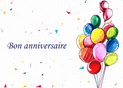 Ballons color&eacute;s pour un anniversaire festif